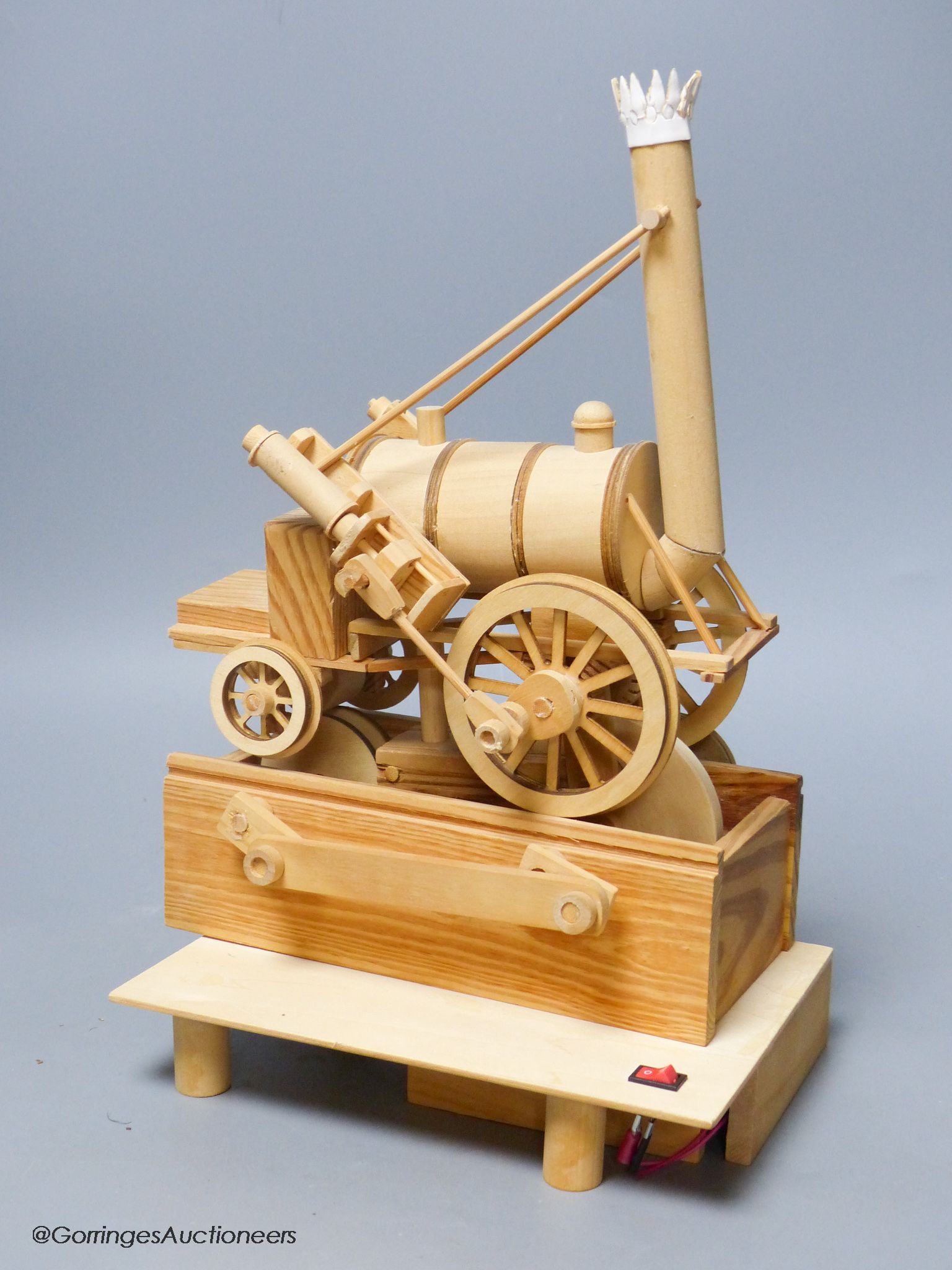 A modern mechanical lightwood model, Steam Rocket